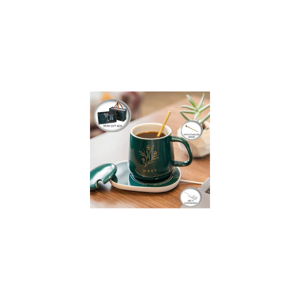 Taza De Café Con Calentador Eléctrica