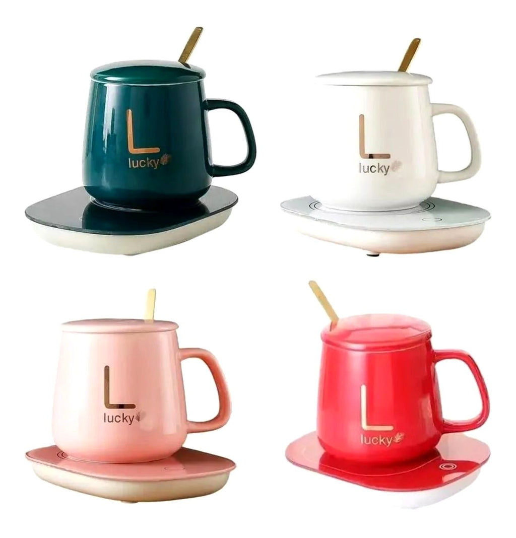 Taza De Café Con Calentador Eléctrica